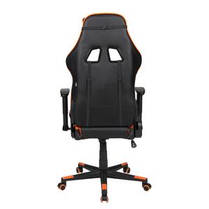 Gamestoel Game-Rocker G-10 kunstleer - zwart/oranje - Zwart/oranje