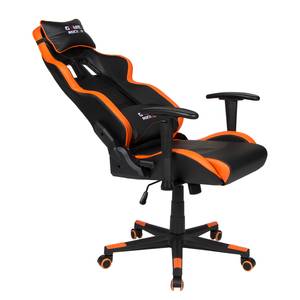 Gamestoel Game-Rocker G-10 kunstleer - zwart/oranje - Zwart/oranje