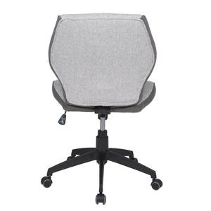 Chaise de bureau Madita Tissu / Métal - Gris clair / Noir