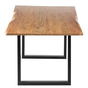 Table Kapra Acacia massif / Métal - 200 x 100 cm - Noir