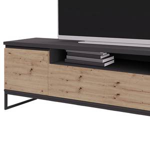 Tv-meubel Lezay Artisan eikenhouten look/antracietkleurig