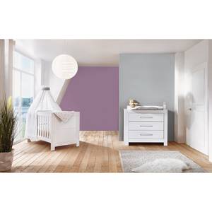 Babyzimmer-Set Nordic White (2-teilig) Weiß - Holzwerkstoff