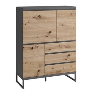 Highboard Lezay Eiche Artisan Dekor / Anthrazit