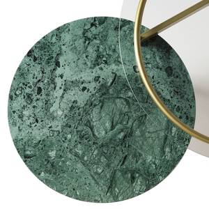 Table basse Roye Marbre / Métal - Imitation marbre vert / Doré