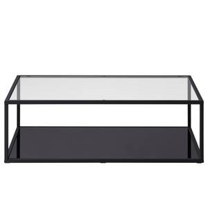 Couchtisch Rudry Glas / Metall - Schwarz