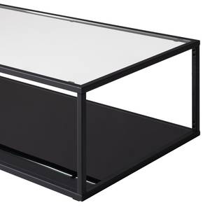 Couchtisch Rudry Glas / Metall - Schwarz