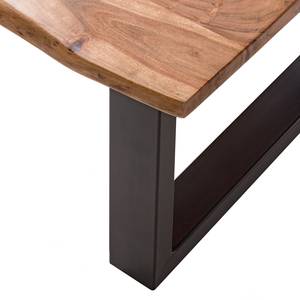 Table basse Kapra Acacia massif - métal - Largeur : 80 cm