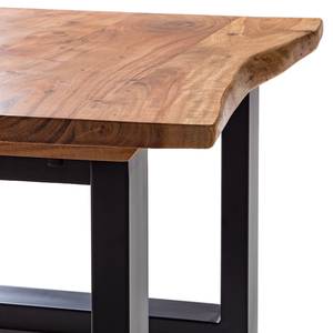 Table basse Kapra Acacia massif - métal - Largeur : 80 cm