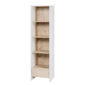 Staande open kast Timber Pijnboomhout Wit - Plaatmateriaal - 44 x 166 x 42 cm