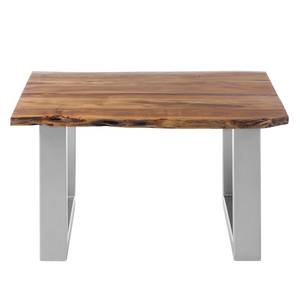 Tavolo salotto in legno massello KAPRA Acacia massello / Metallo - Acacia - Larghezza: 80 cm