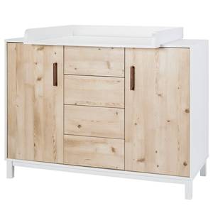 Babyzimmer-Set Timber Pinie (3-teilig) Weiß - Holzwerkstoff