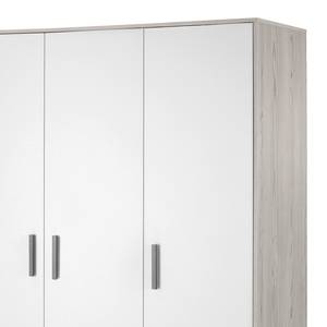 Armoire Pixie Grey Gris - Bois manufacturé - 135 x 198 x 53 cm