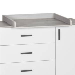 Verschoningscommode Pixie Grey Grijs - Plaatmateriaal - 135 x 106 x 53 cm