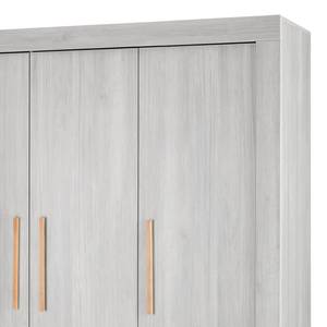 Drehtürenschrank Miami Grey Grau - Holzwerkstoff - 154 x 194 x 53 cm