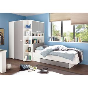 Armadio angolare Yoris Bianco - Materiale a base lignea - 146 x 199 x 133 cm