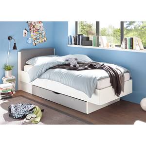 Bedframe Yoris Wit - Plaatmateriaal - 102 x 80 x 213 cm