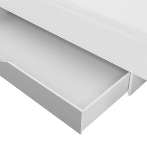 Cadre de lit Yoris Blanc - Bois manufacturé - 102 x 80 x 213 cm