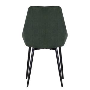 Chaises capitonnées Beebe (lot de 2) Vert foncé