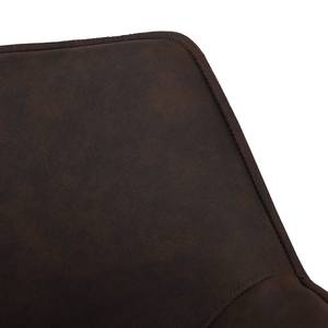Bureaustoel Nurmes microvezel/kunststof - vintagebruin/zwart - Vintage bruin
