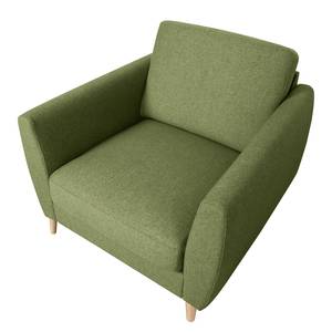 Fauteuil Kustavi Tissu structuré - Vert olive