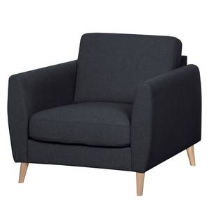 Fauteuil Kustavi Tissu structuré - Bleu foncé