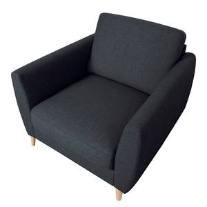 Fauteuil Kustavi Tissu structuré - Bleu foncé