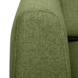 Canapé d’angle Kustavi Tissu structuré - Vert olive - Largeur : 270 cm