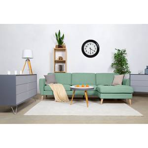 Ecksofa Kustavi Strukturstoff - Mintgrün - Breite: 270 cm