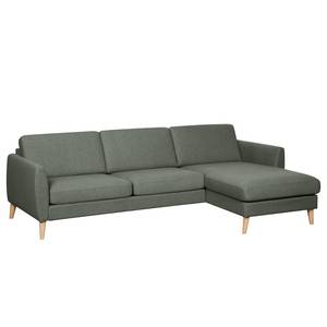 Ecksofa Kustavi Strukturstoff - Grau - Breite: 270 cm