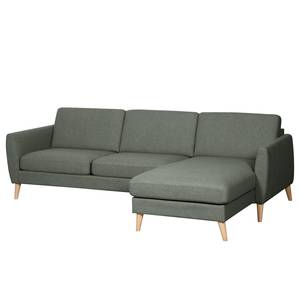 Ecksofa Kustavi Strukturstoff - Grau - Breite: 270 cm