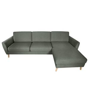 Ecksofa Kustavi Strukturstoff - Grau - Breite: 270 cm