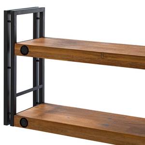 Étagère murale MANCHESTER 110 cm Acacia massif / Métal - Acacia / Anthracite