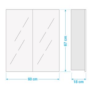 Spiegelschrank Storm Rauchsilber