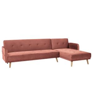 Ecksofa Daru III Samt - Mauve