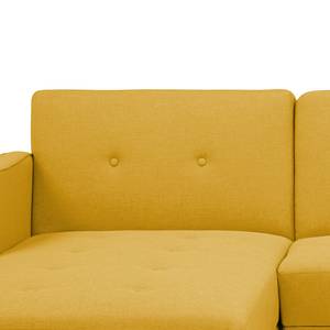 Canapé d’angle Daru I Tissu - Jaune moutarde