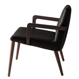 Fauteuil Sonka III echt leer - Donkerbruin