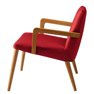 Fauteuil Sonka II vlakweefsel - Rood - Met armleuningen