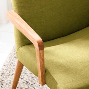 Fauteuil Sonka II Jaune olive - Avec accoudoirs