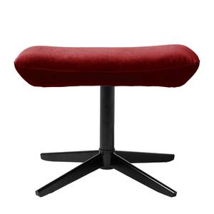 Relaxfauteuil Salla fluweel - incl. hocker - Velours Lore: Bordeaux