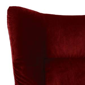 Relaxfauteuil Salla fluweel - incl. hocker - Velours Lore: Bordeaux