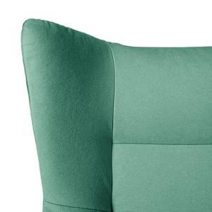 Fauteuil relax Salla Étoffe de coton - avec repose-pieds - Coton Runa: Turquoise