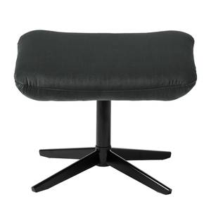 Relaxfauteuil Salla fluweel - incl. hocker - Velours Lore: Grijs