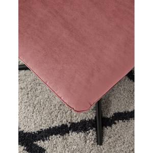 Relaxfauteuil Salla fluweel - incl. hocker - Velours Lore: Mauve