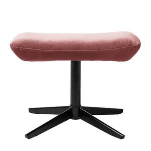 Relaxfauteuil Salla fluweel - incl. hocker - Velours Lore: Mauve