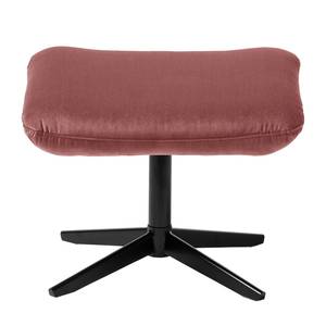 Relaxfauteuil Salla fluweel - incl. hocker - Velours Lore: Mauve