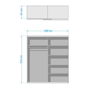 Armoire à portes coulissantes Scotter Largeur : 200 cm