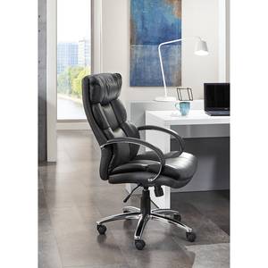 Fauteuil de bureau Blackford XXL Imitation cuir / Métal - Gris / Chrome