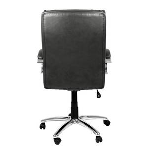 Fauteuil de bureau Blackford XXL Imitation cuir / Métal - Gris / Chrome