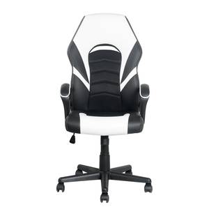 Chaise gamer Monaca Imitation cuir - Noir / Blanc