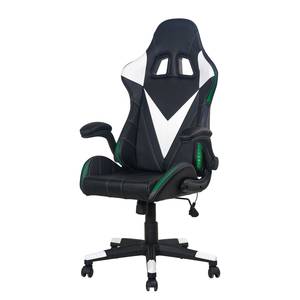 Gaming Chair Craig LED Kunstleder - Schwarz / Weiß